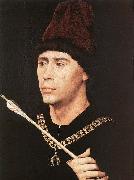 WEYDEN, Rogier van der Portrait of Antony of Burgundy Sweden oil painting artist